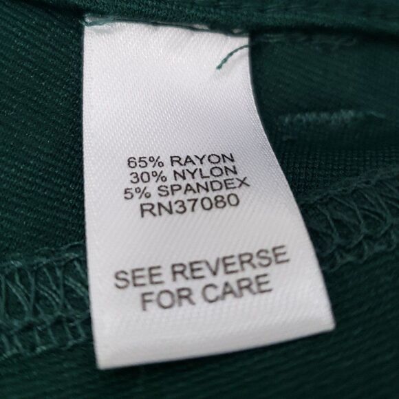 Cato Contemporary "Stretchy" Green Skinny Pants, Size 4 - Picture 5 of 9